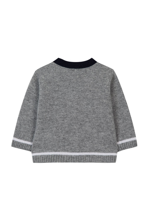 Cardigan - Grey 100% Cashmere - Image principale