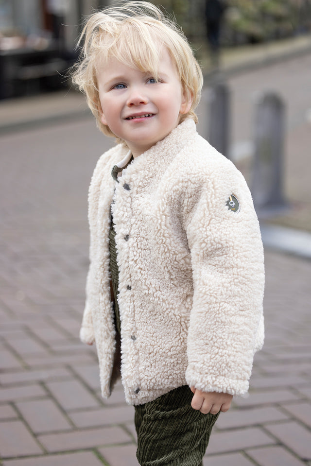 Manteau - Beige Imitation fourrure - Image principale