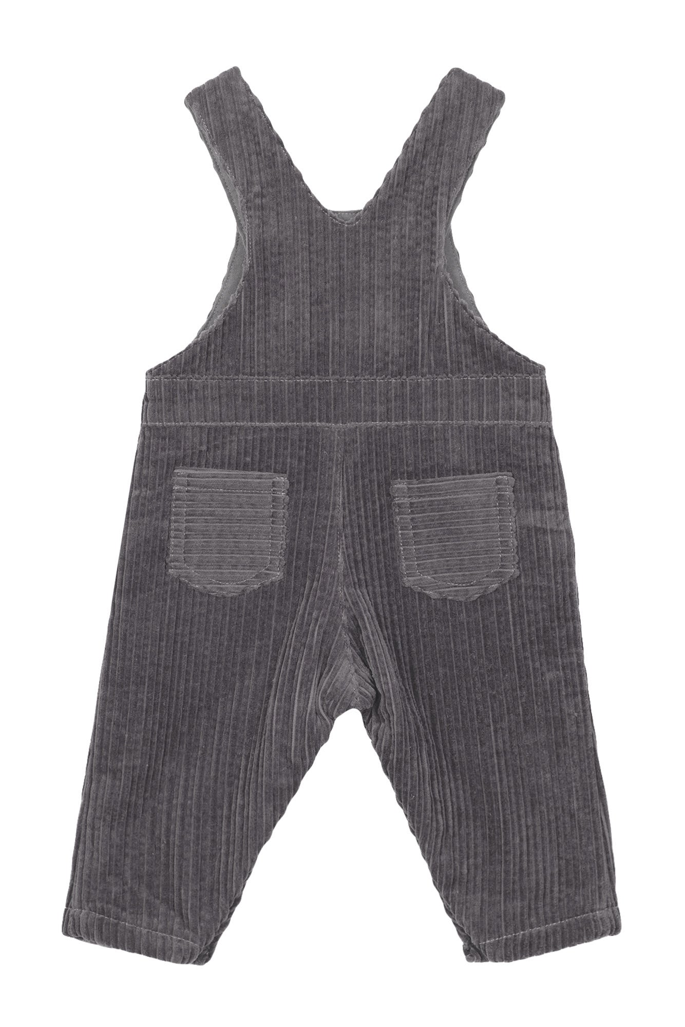 Salopette - Velours côtelé gris