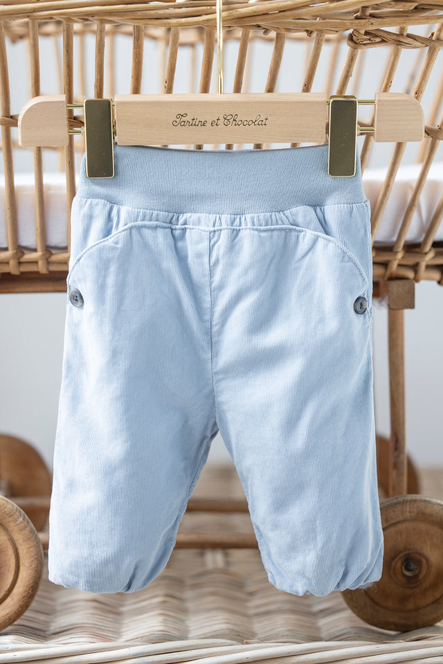 Pantalon - Bleu coton - Image principale