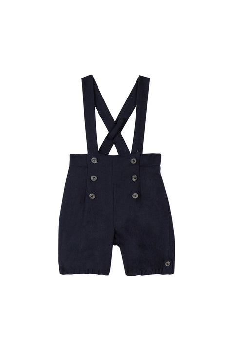 Pantalon court - Marine bretelles - Image principale