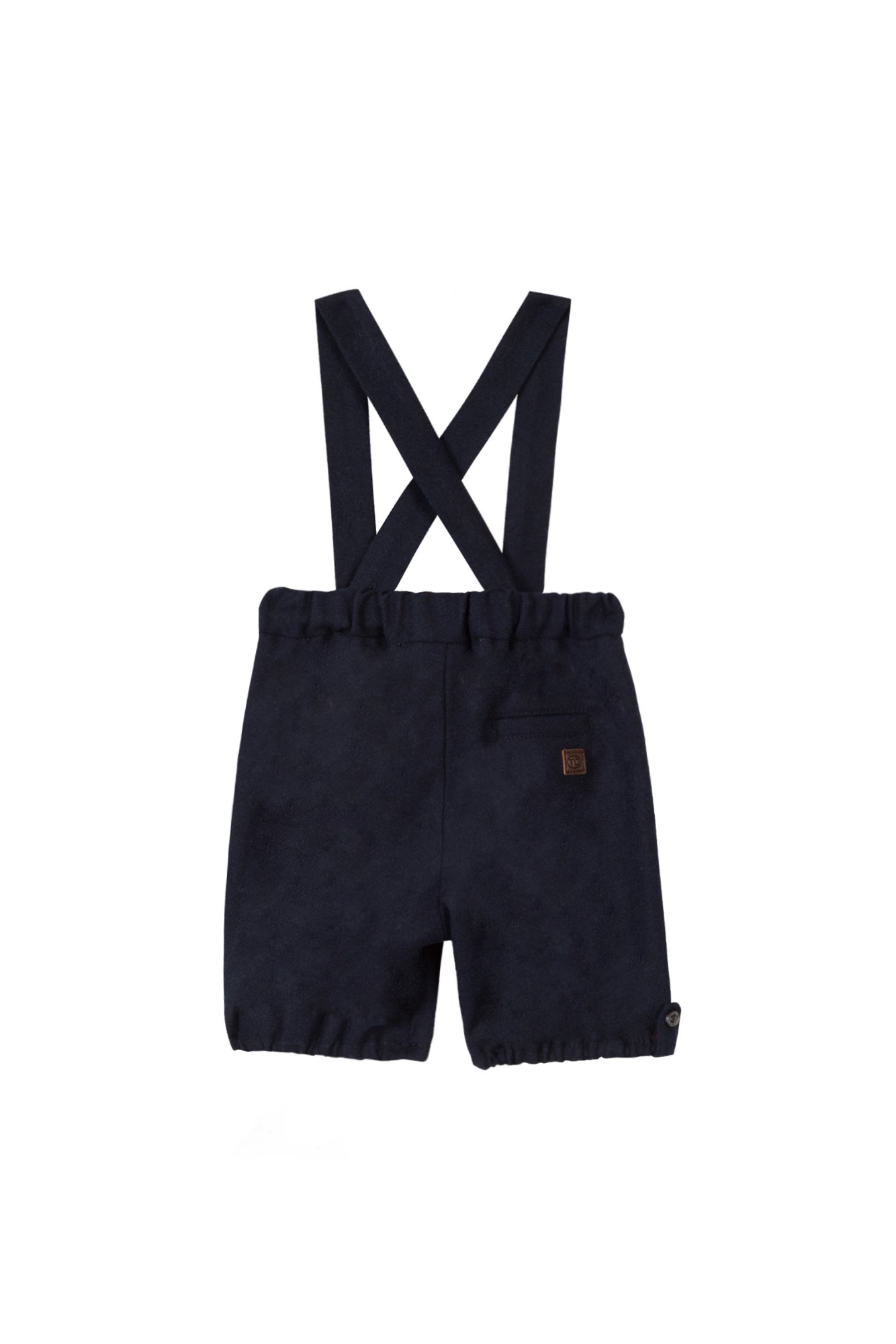 Pantalon court - Marine bretelles