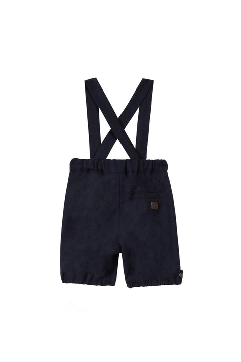 Pantalon court - Marine bretelles - Image principale