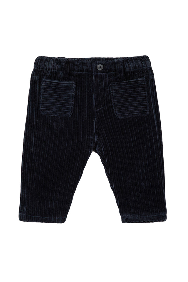 Pantalon - Marine velours côtelé - Image principale