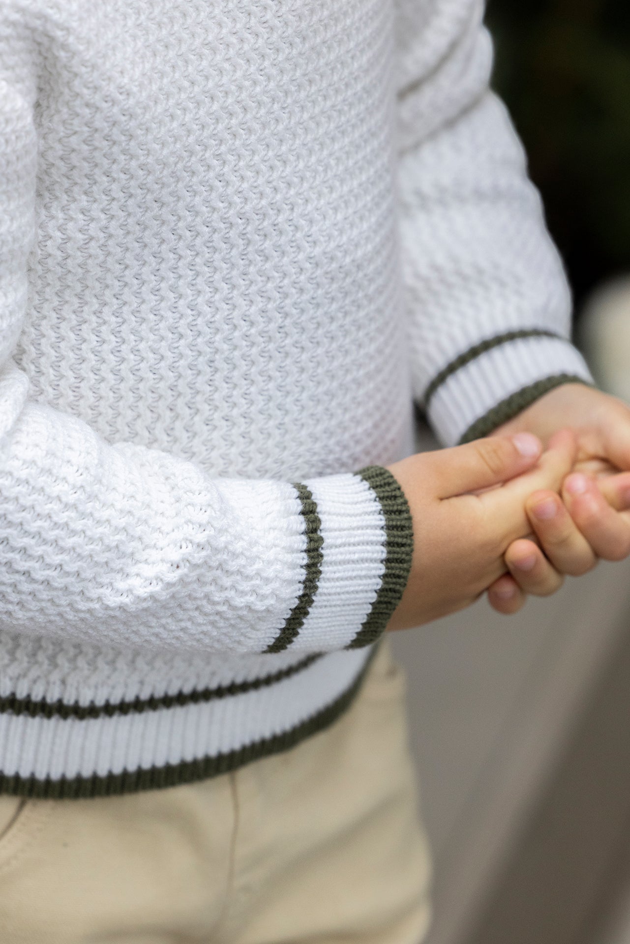 Pull - Ecru Maille col rond