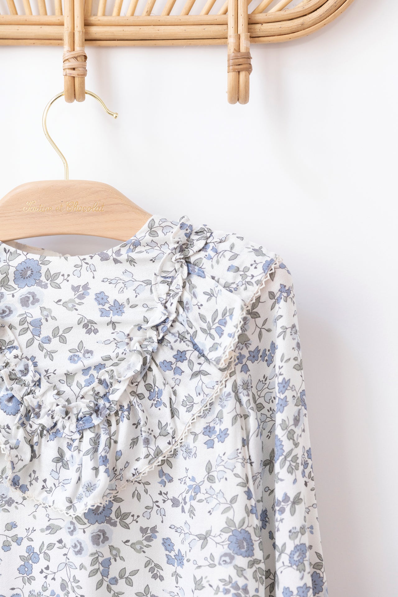 Kleid - Flansch Druckblumig