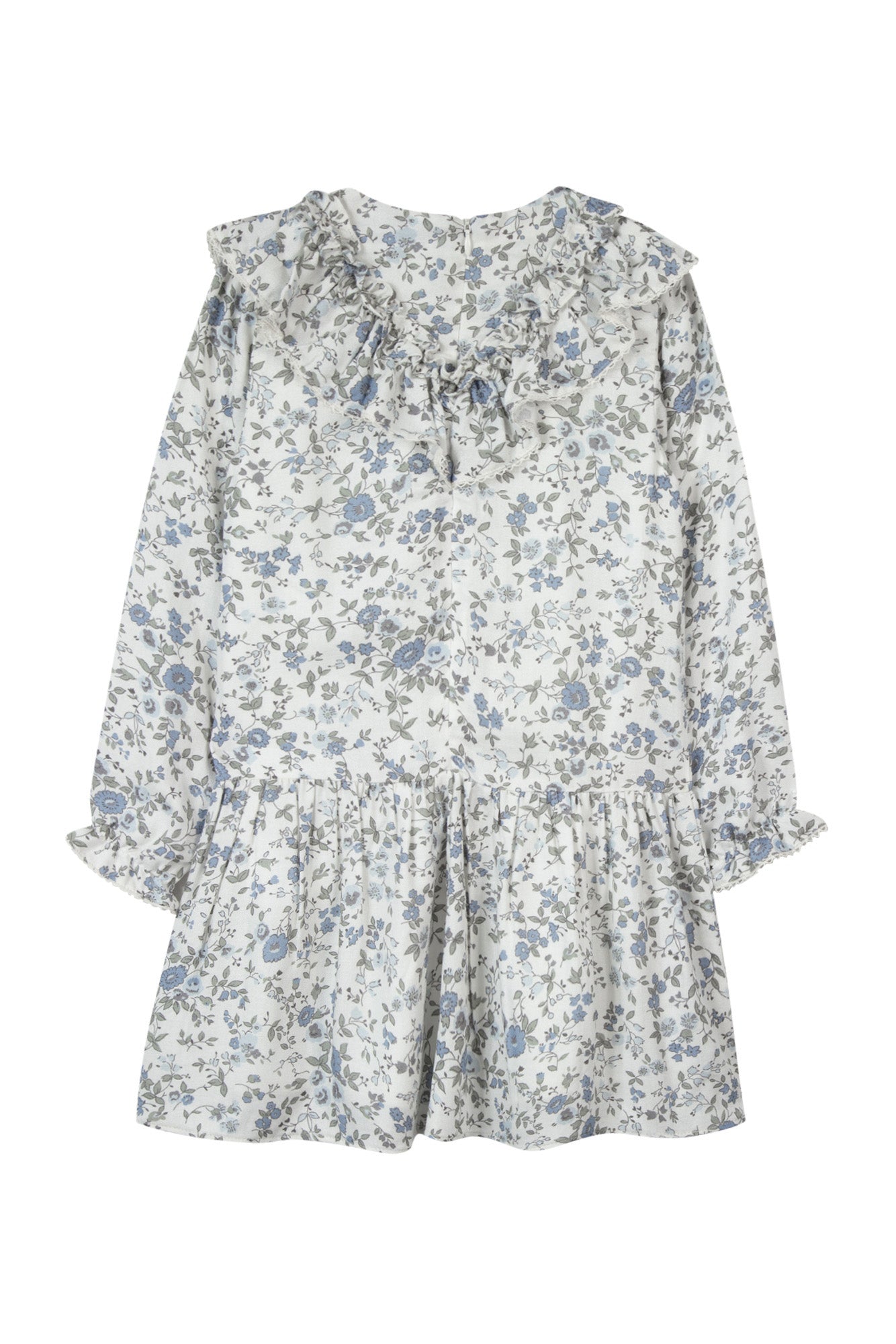 Kleid - Flansch Druckblumig