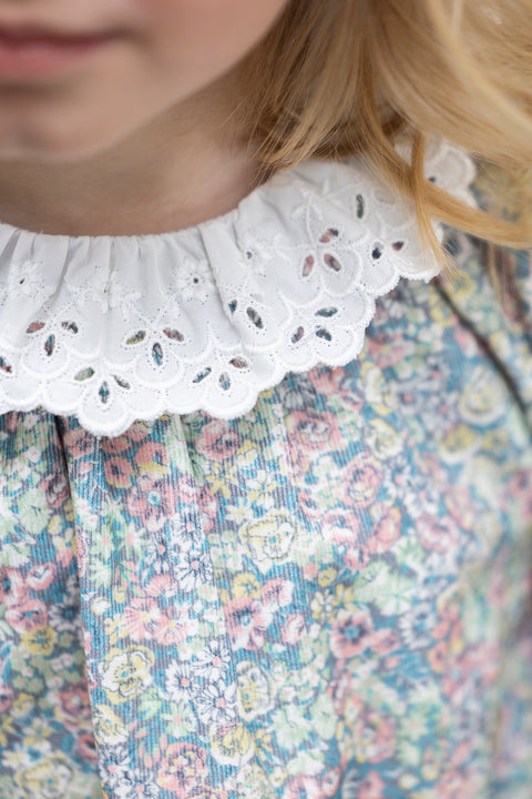 Dress - Collar Opened Fabric Liberty - Image principale