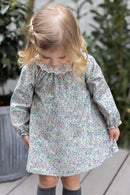 Kleid - Kragen Geöffneter Stoff Liberty