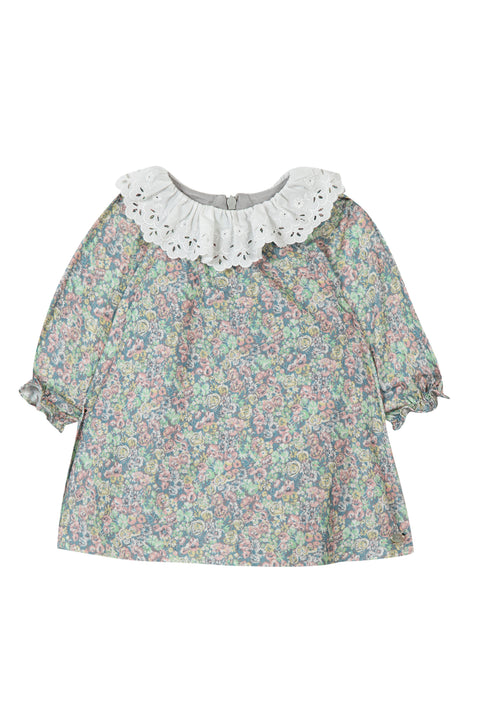 Dress - Collar Opened Fabric Liberty - Image principale