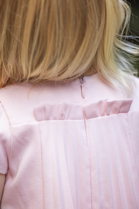 Robe - Rose pâle plissée - Image principale