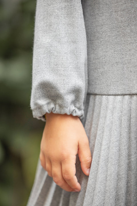 Dress - Grey pleated - Image principale