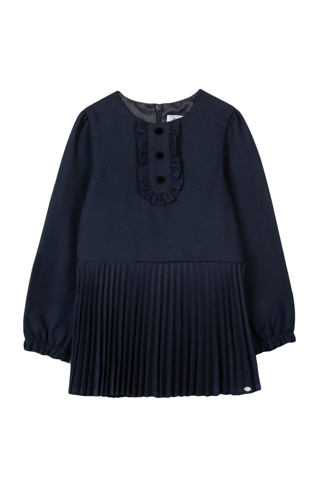 Robe - Marine plissée - Image principale