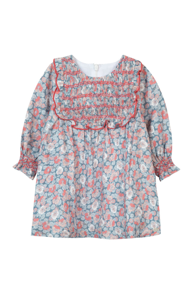 Kleid - Rosa Druck floral - Image principale