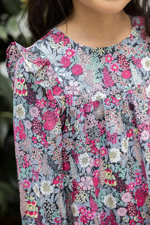 Robe - Tissu liberty grenadine - Image principale