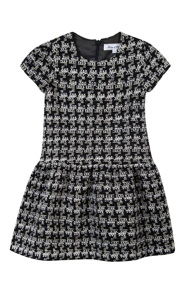 Robe - Pied de poule marine - Image principale