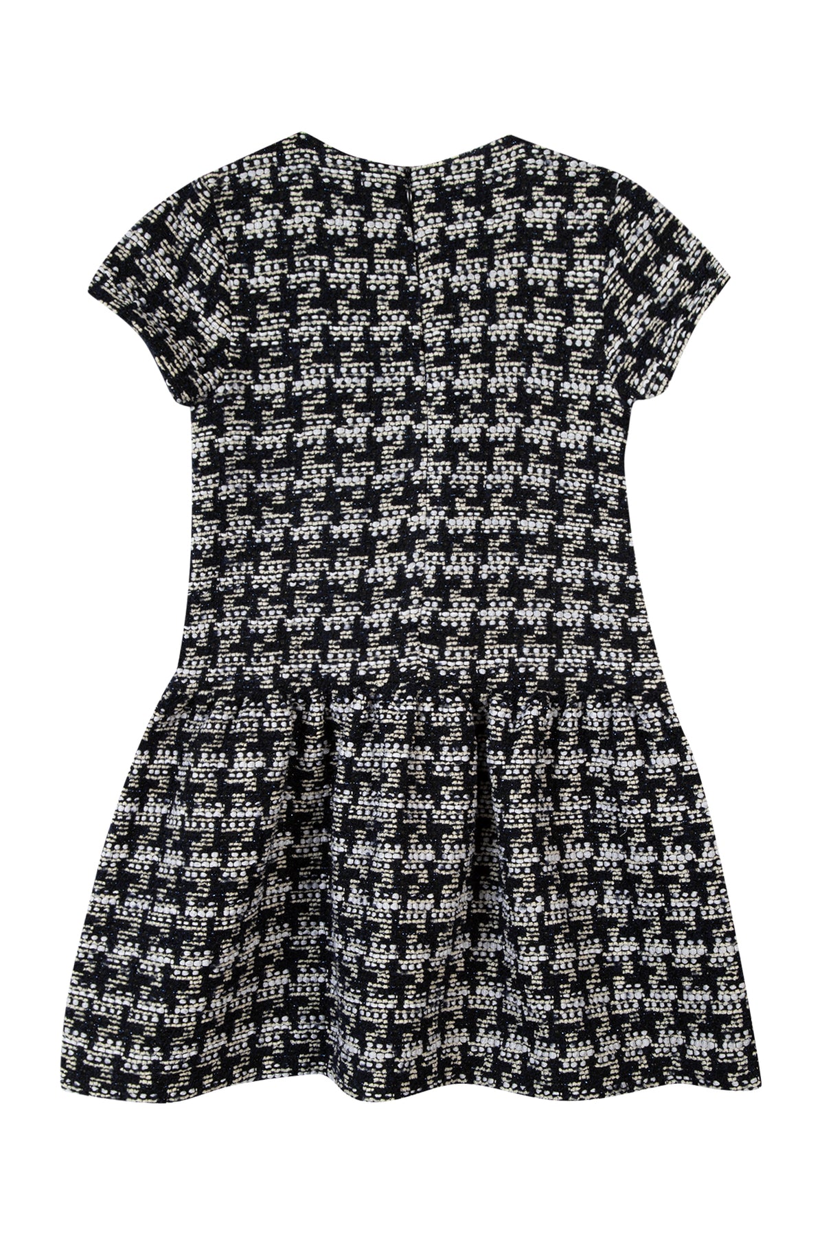 Dress - Navy puppytooth