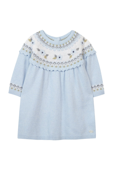 Vestito - Blu nuvola ricamo a mano - Image principale