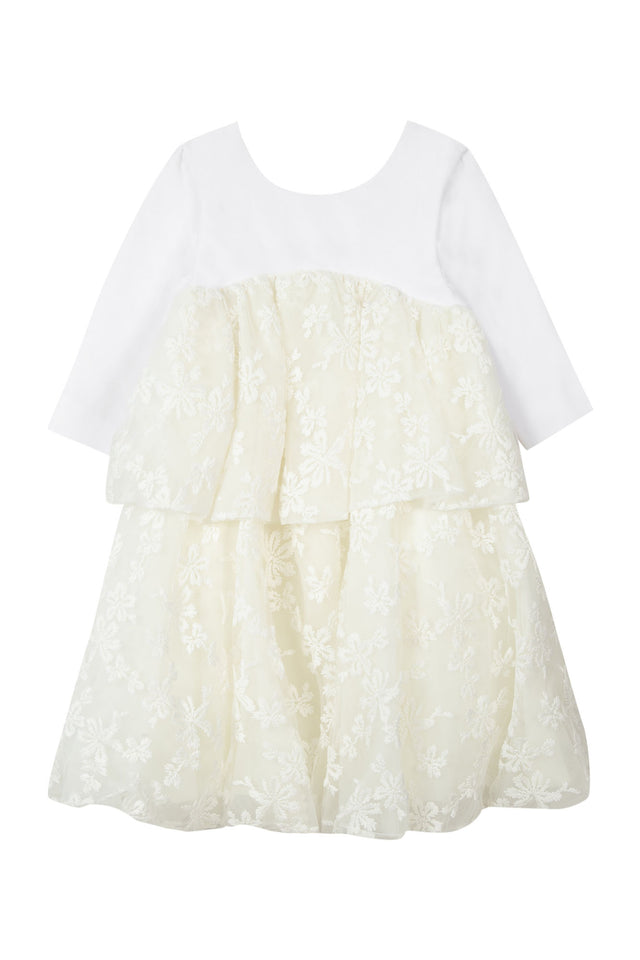 Robe - Ecru tulle fleuri - Image principale