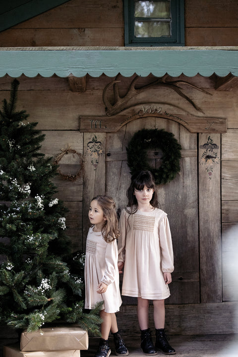 Kleid - Rosa Kittel Gestickt - Image principale