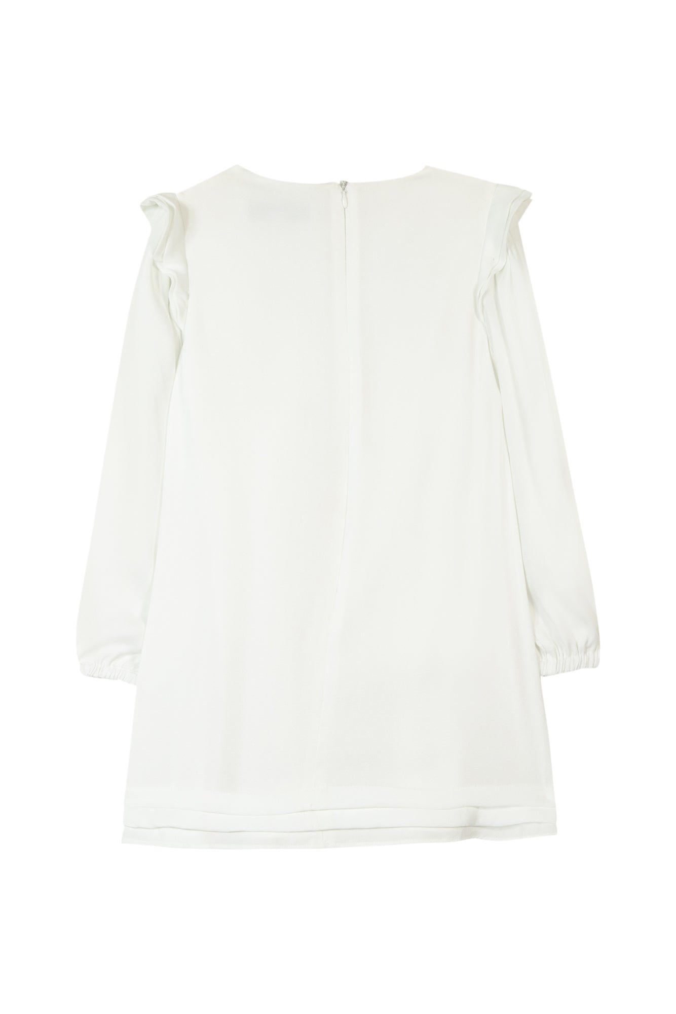 Kleid - Ecru Kittel Gestickt