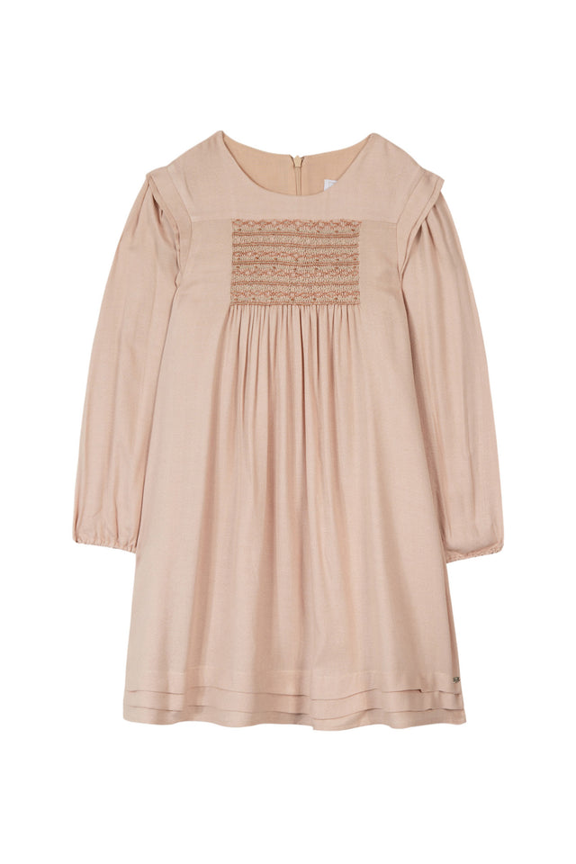 Robe - Rose smock brodé - Image principale