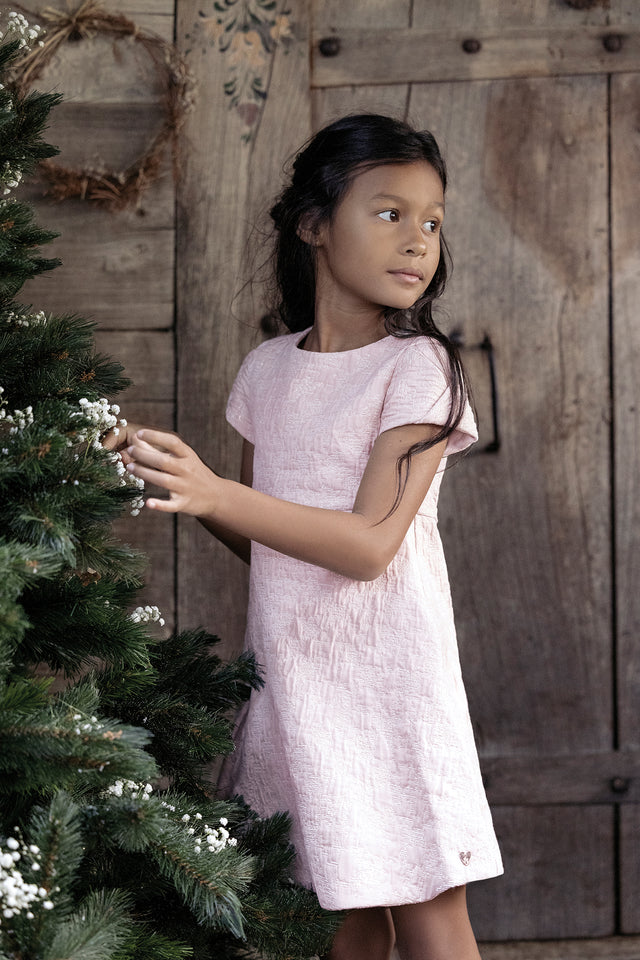 Kleid - Blassrosa Taft funkeln - Image principale