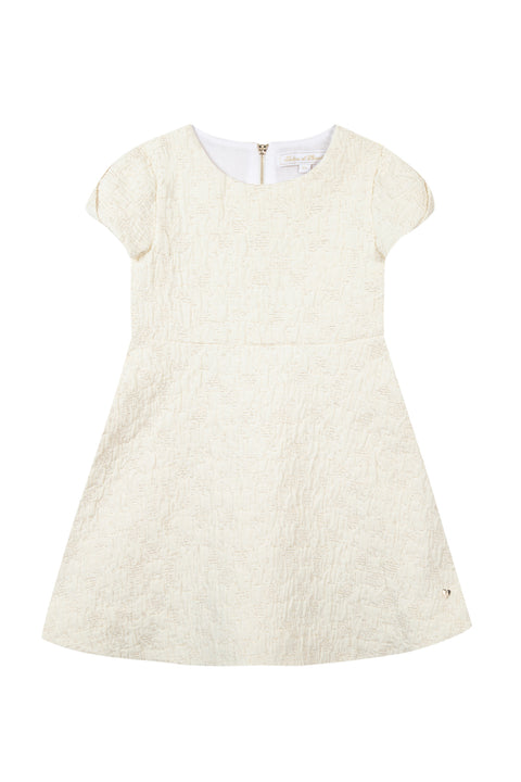Kleid - Ecru Taft funkeln - Image principale