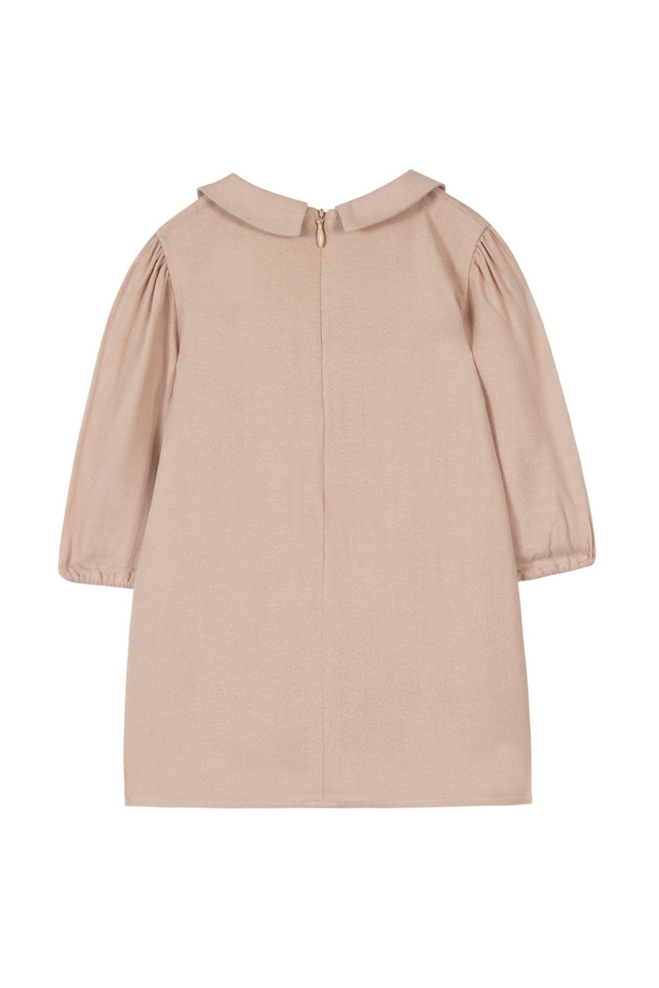 Jurk - Roze kiel Peter pan kraag