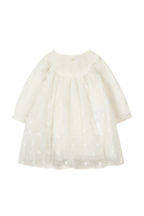 Dress - Floral embroidery tulle - Image principale