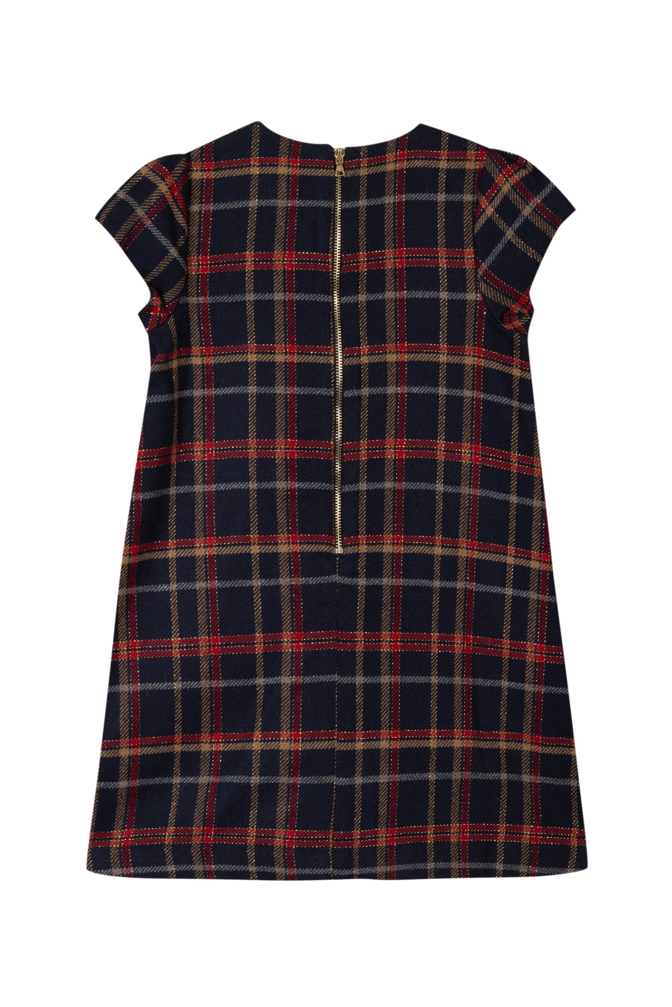 Jurk - Navy Ruiten metalen draad