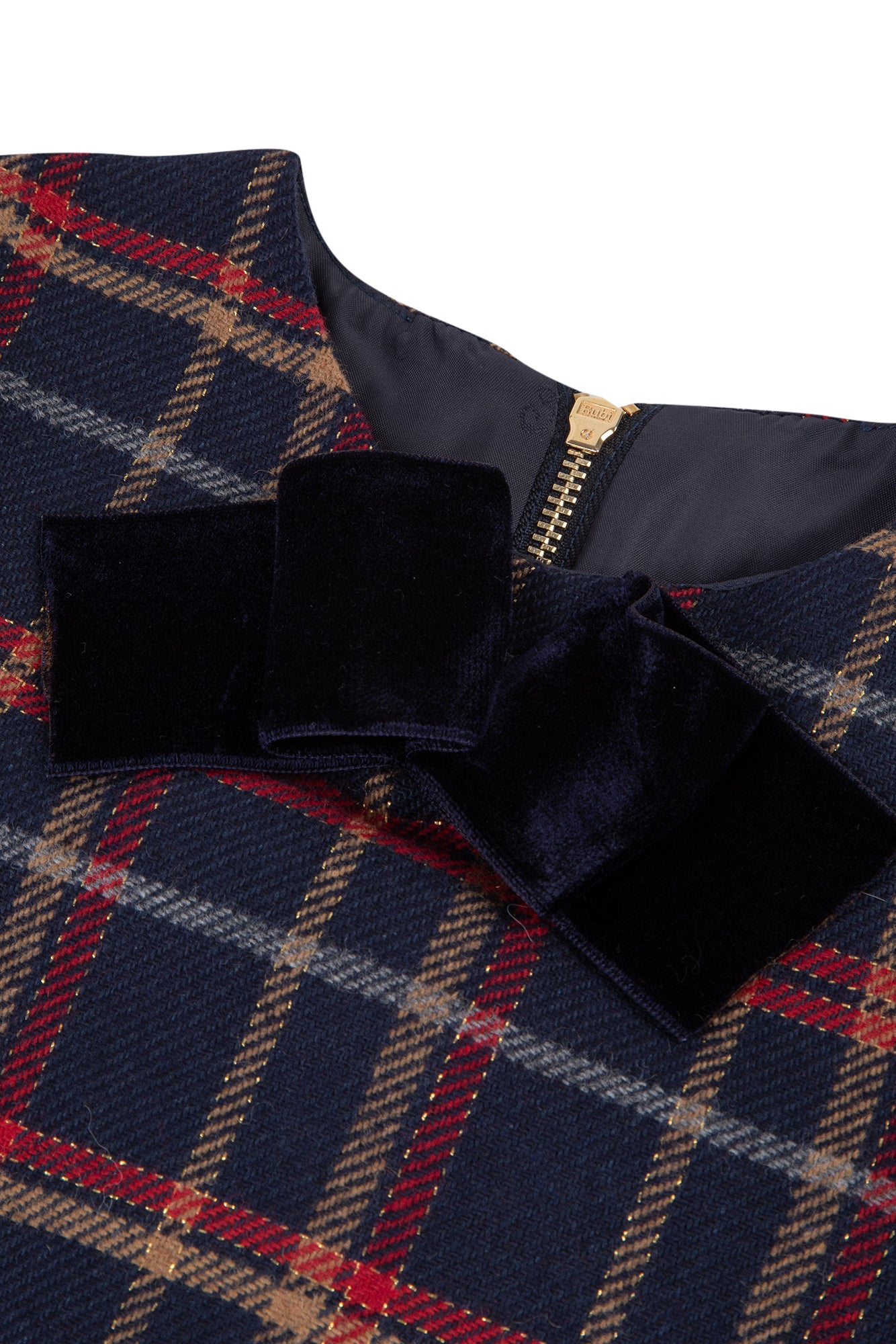 Jurk - Navy Ruiten metalen draad