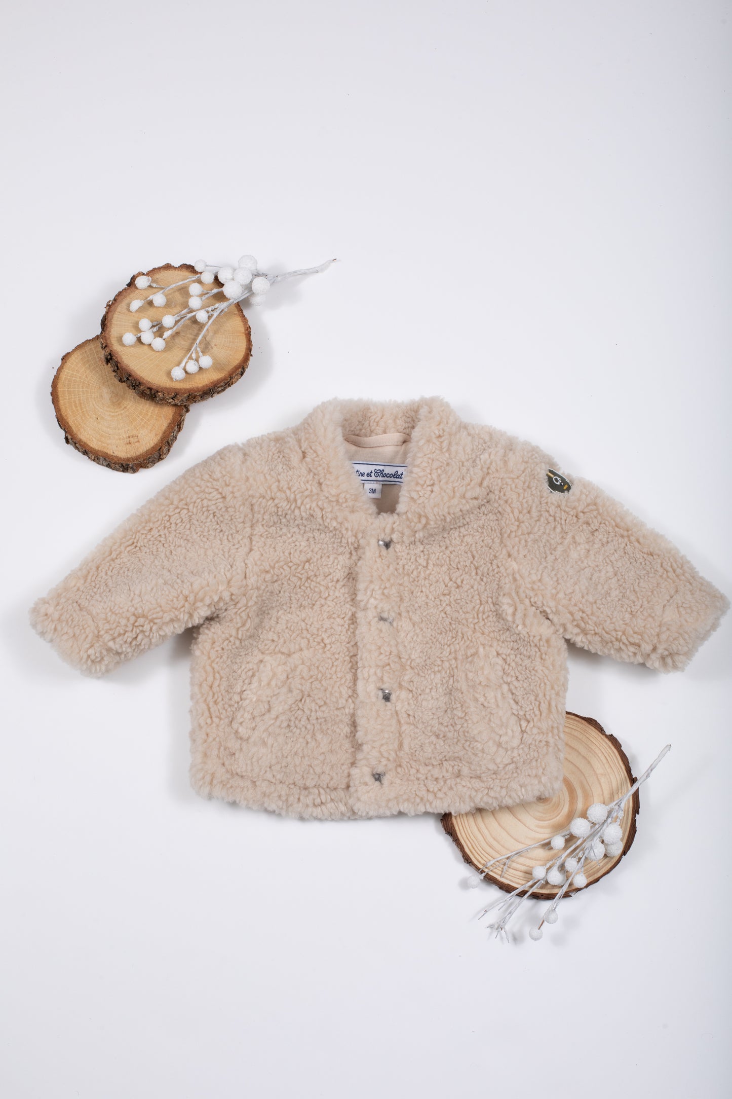 Jas - Beige Nep bont