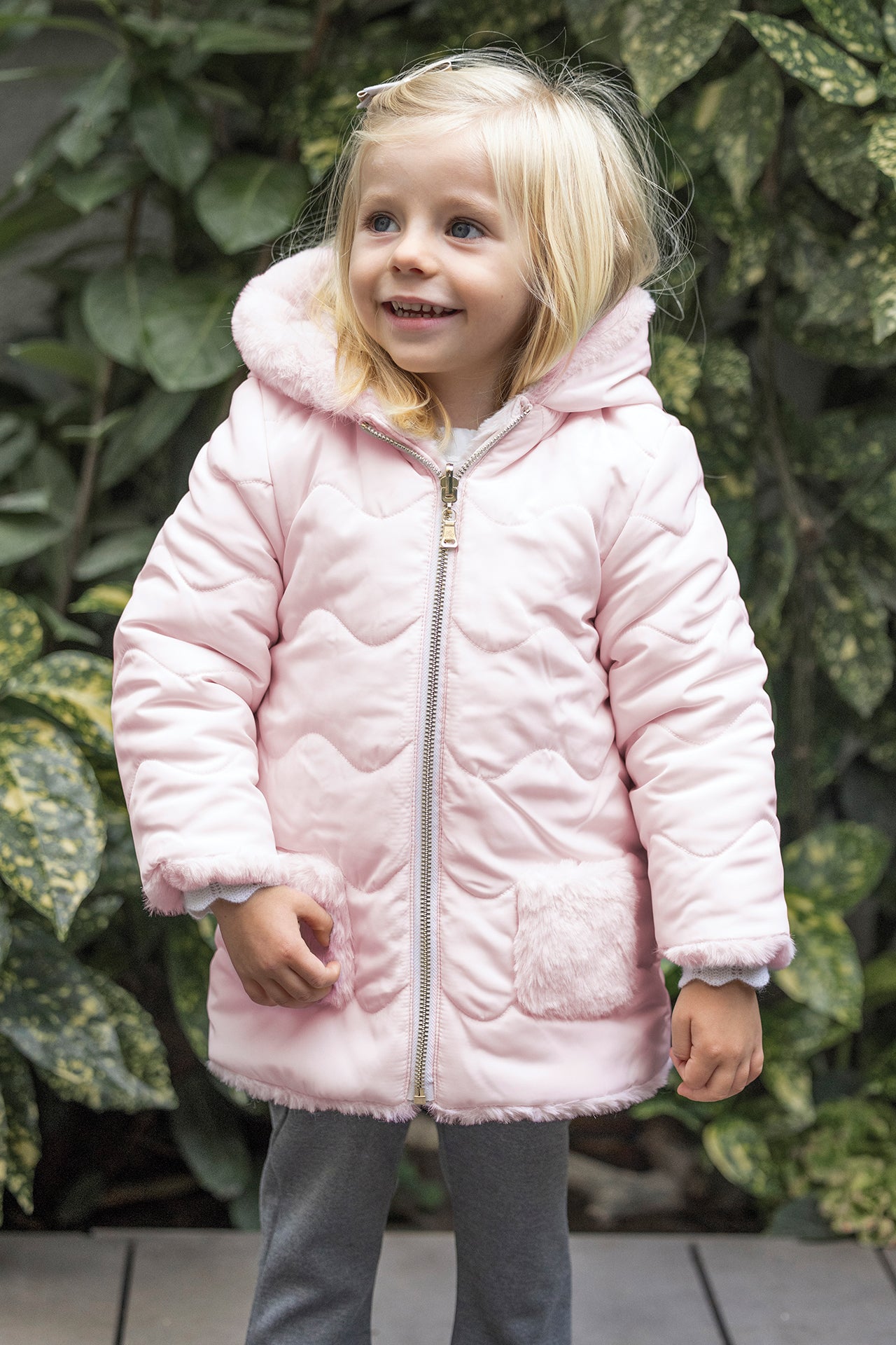 Donsjack - Roze Omkeerbaar bleek