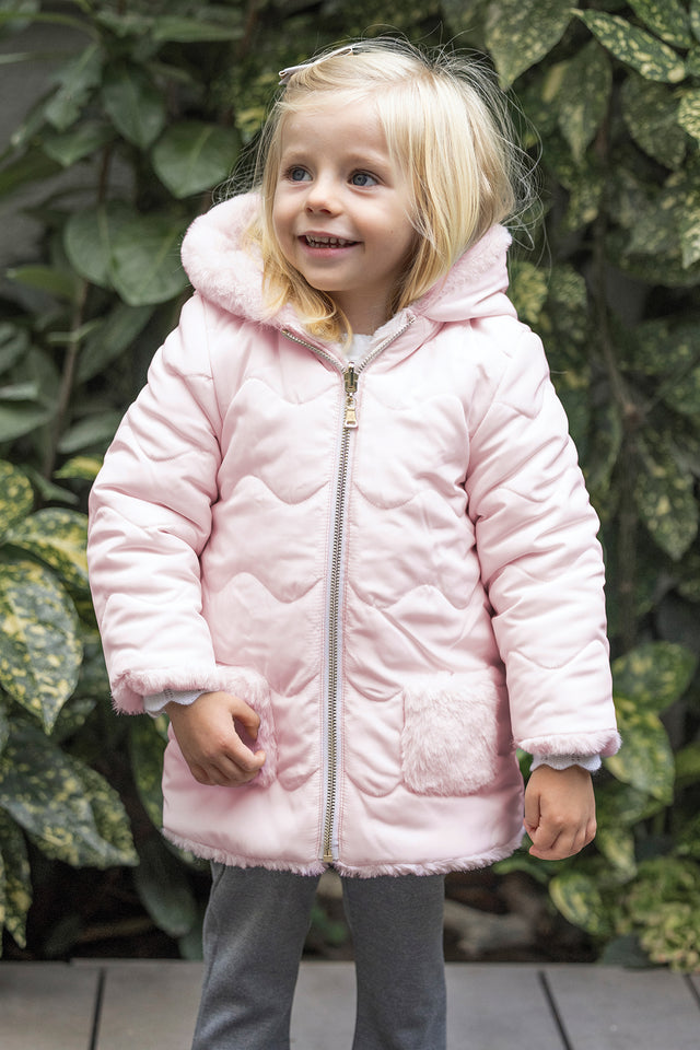 Doudoune - Rose pale reversible - Image principale