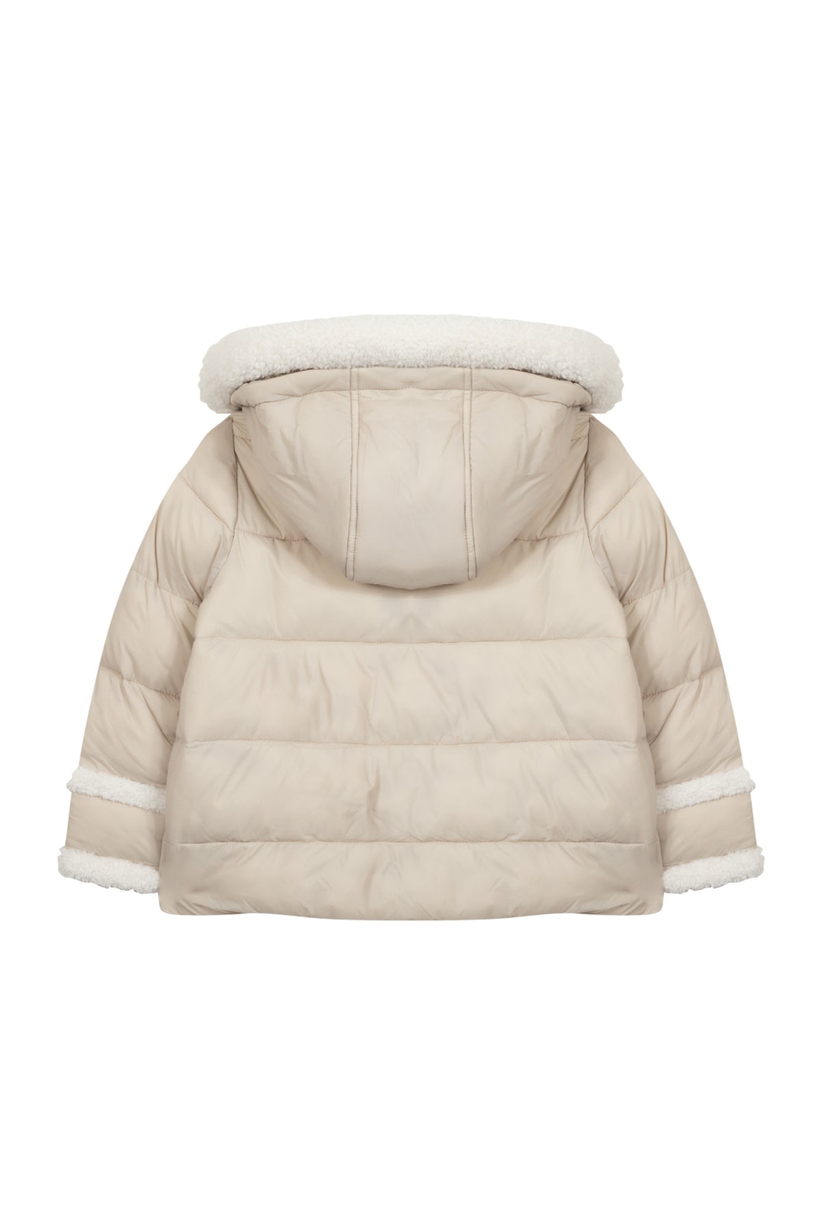 Piumino - Beige imitazione pelliccia