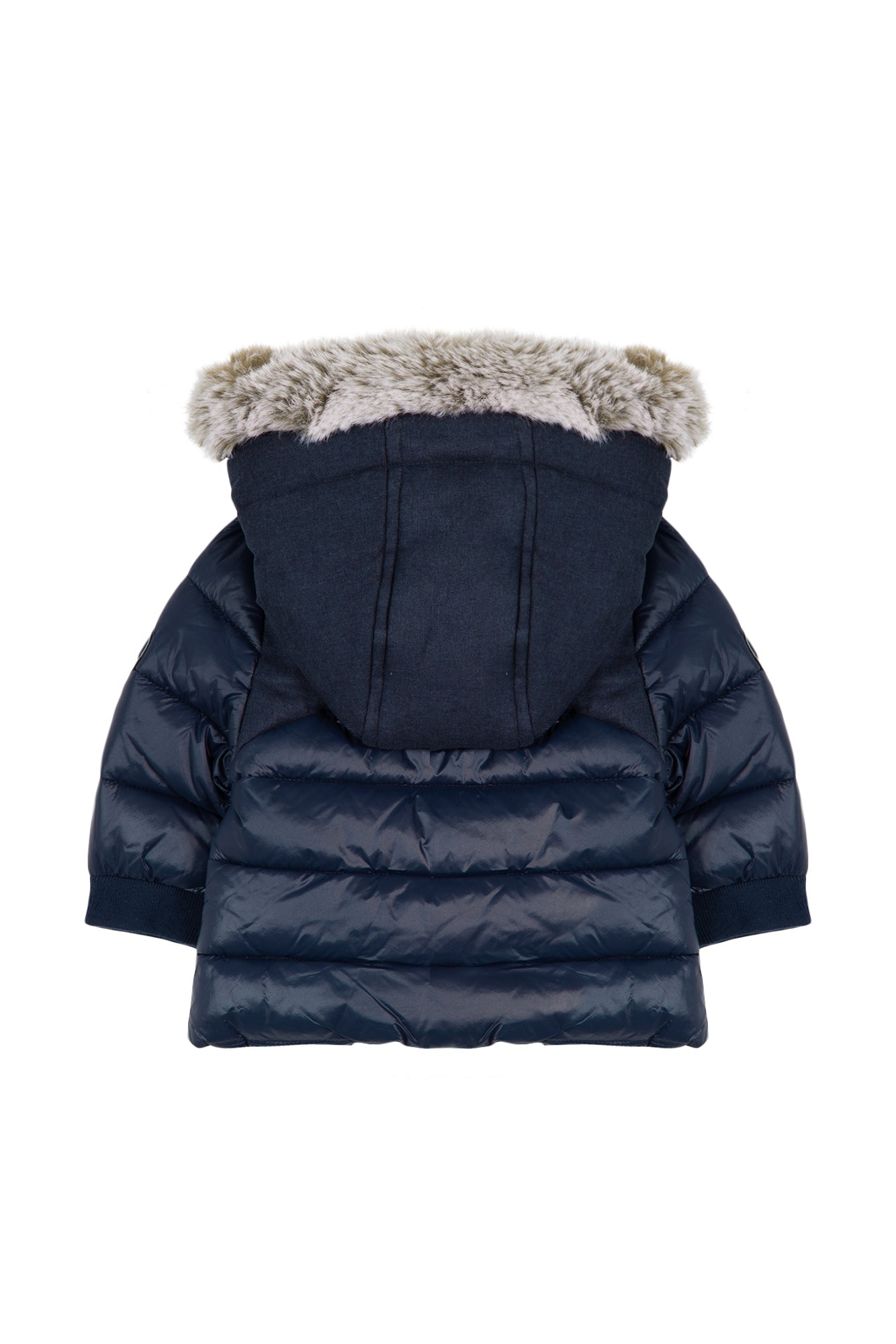 Down jacket - Bi-material Marineblau