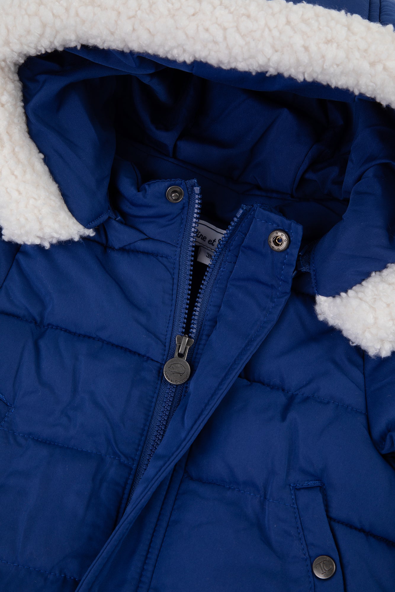 Donsjack - Blauw koning Kap Nep bont