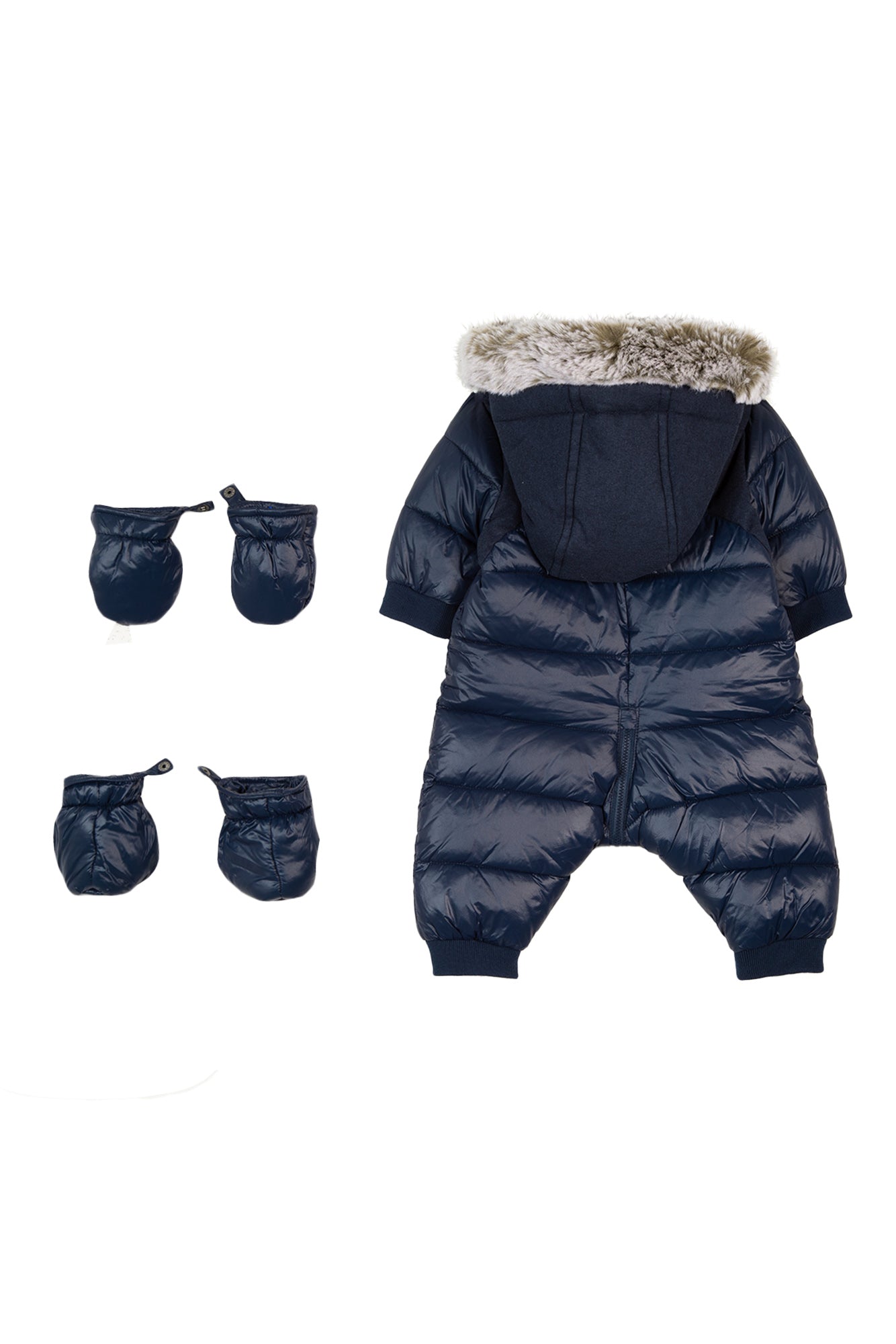 Einteiler - Marineblau wasserdicht Kaputze