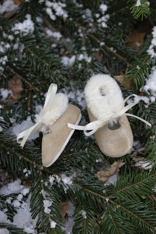 Chaussons - Or cuir - Image principale