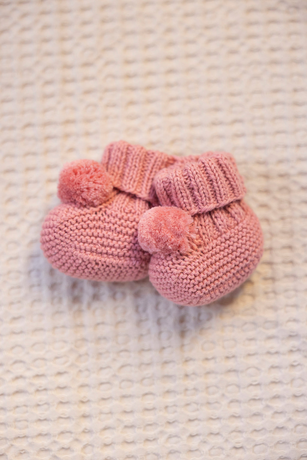 Slippers - Pink tea Knitwear