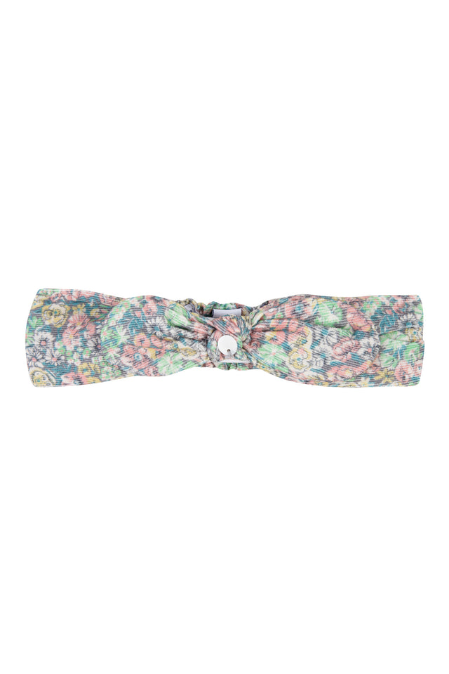 Bandeau - Gris tissu liberty à nœud - Image principale