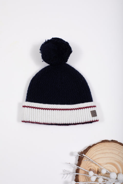 Beanie - Knitted navy - Image principale