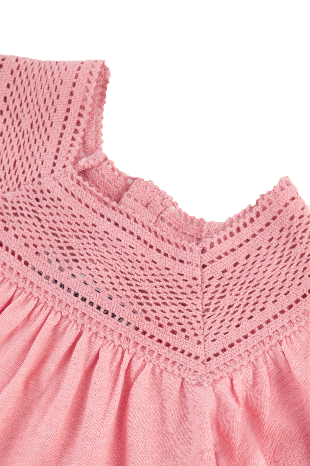 T-shirt - Rose crochet coton