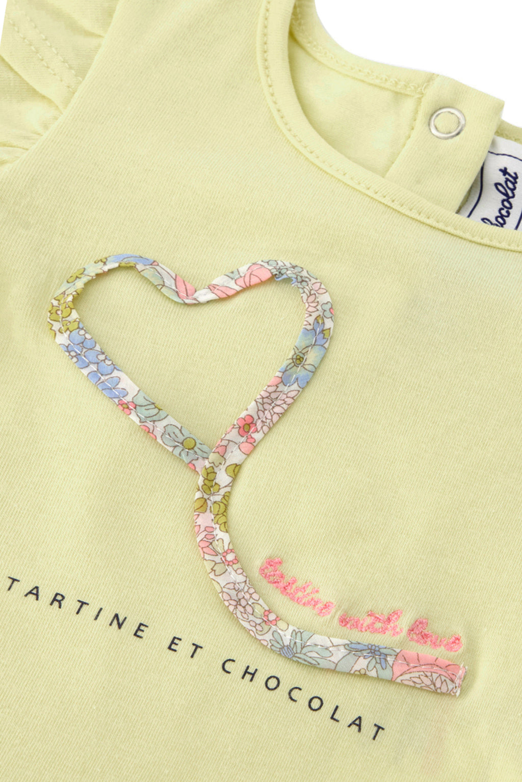 T-shirt - Yellow Heart fabric Liberty