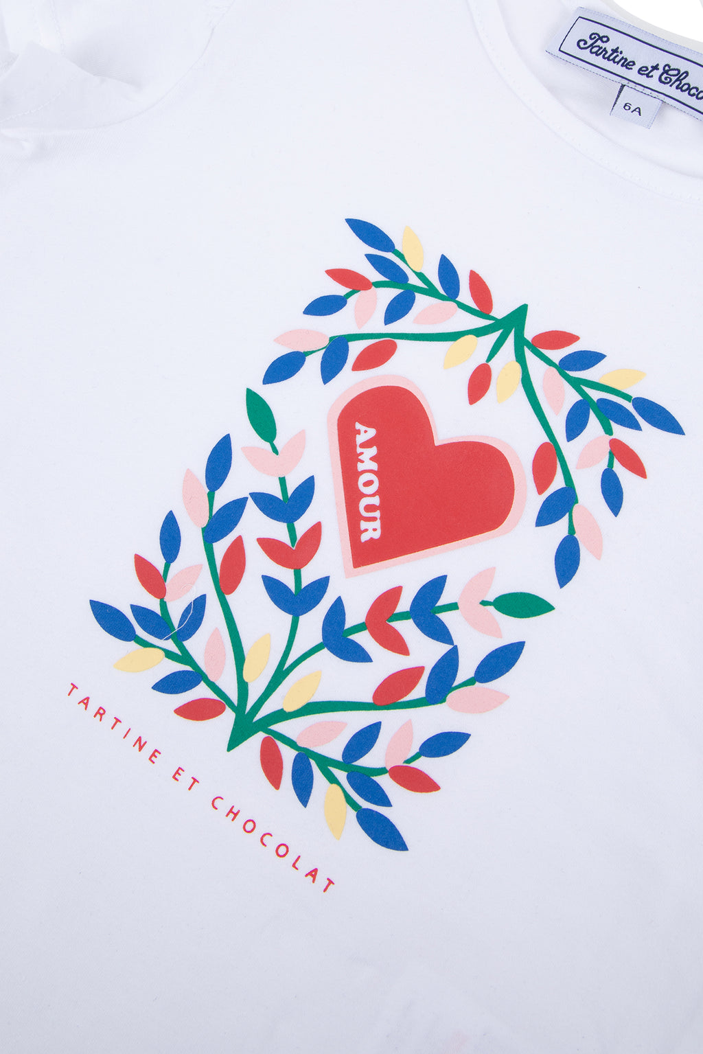 T-shirt - White Illustration heart