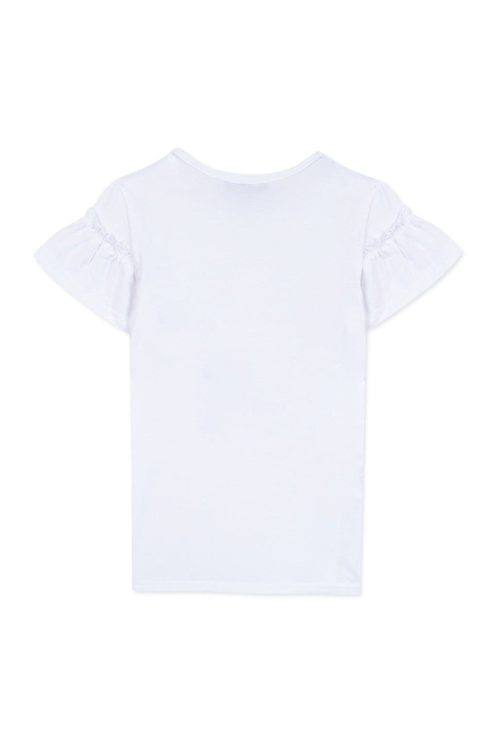 T-shirt - Blanc illustration fillette