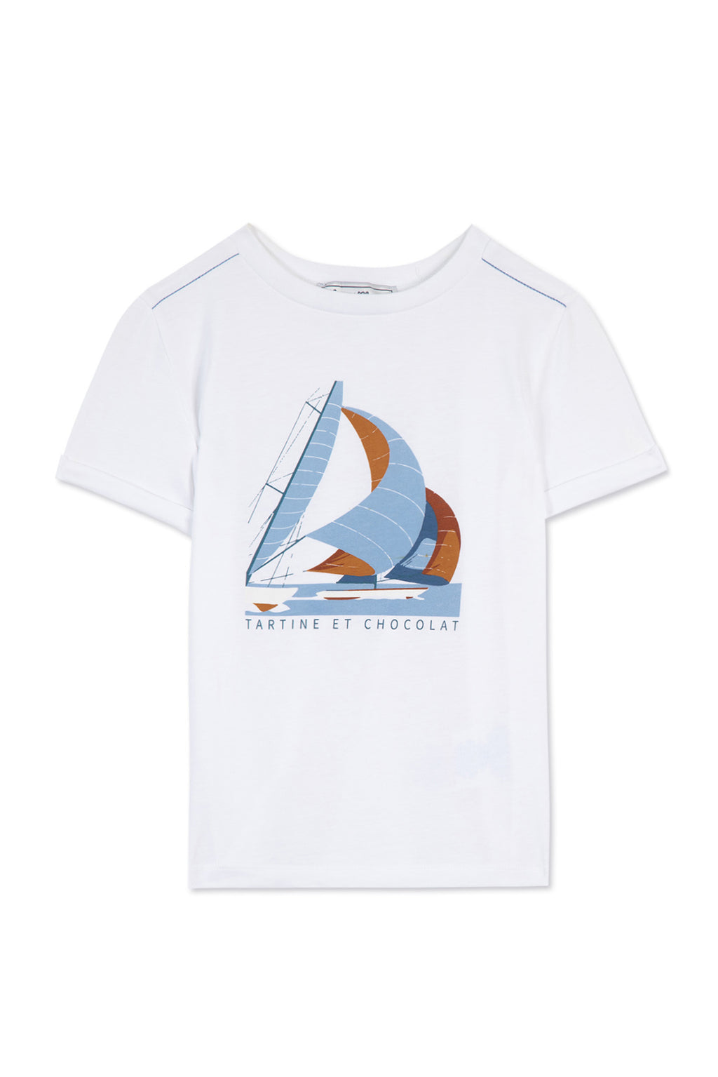 T-shirt - Azure Illustration sailing ship