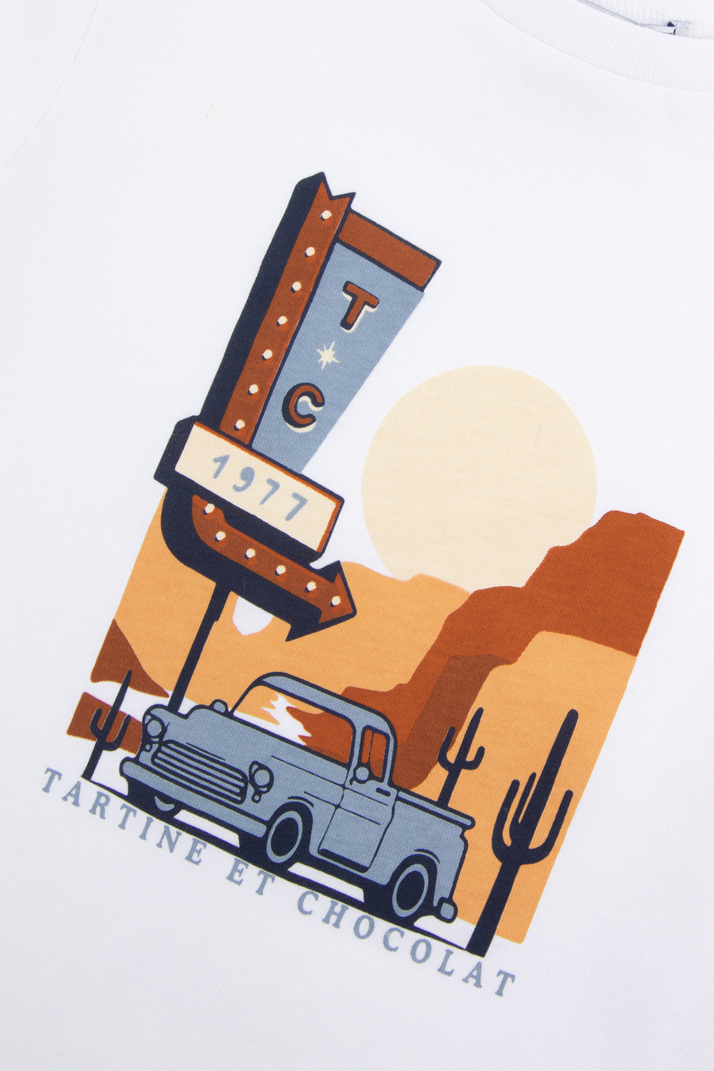 T-shirt - Brown Illustration desert