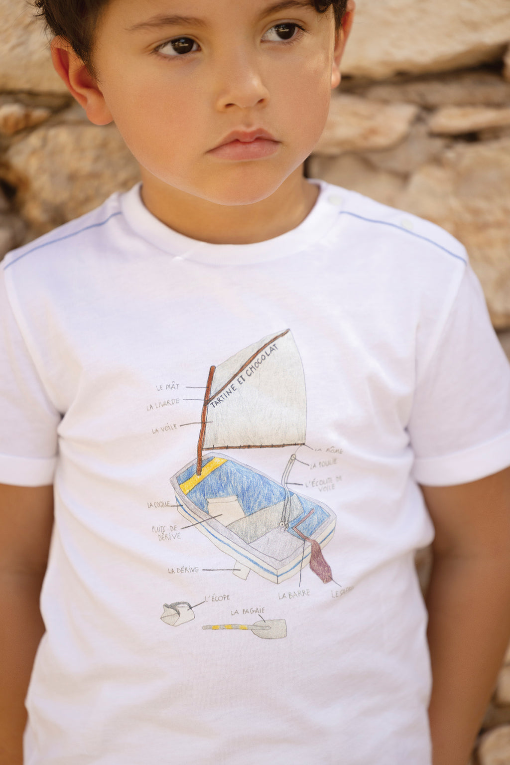 T-shirt - Azure Illustration boat